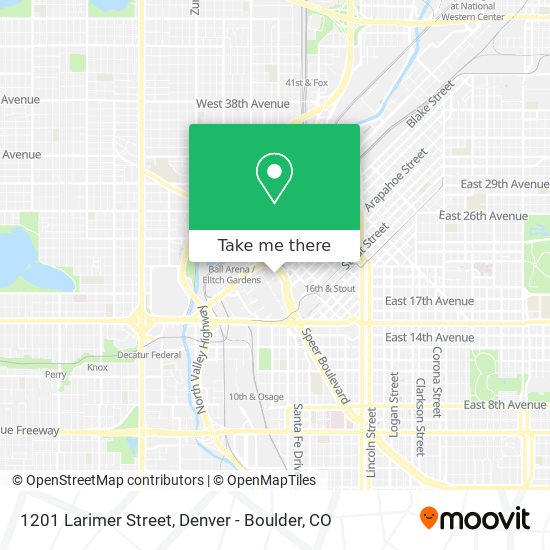 1201 Larimer Street map