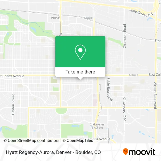 Mapa de Hyatt Regency-Aurora