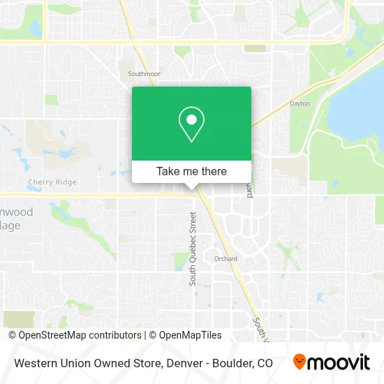 Western Union Owned Store map