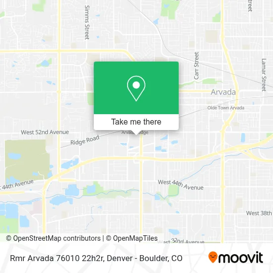 Rmr Arvada 76010 22h2r map