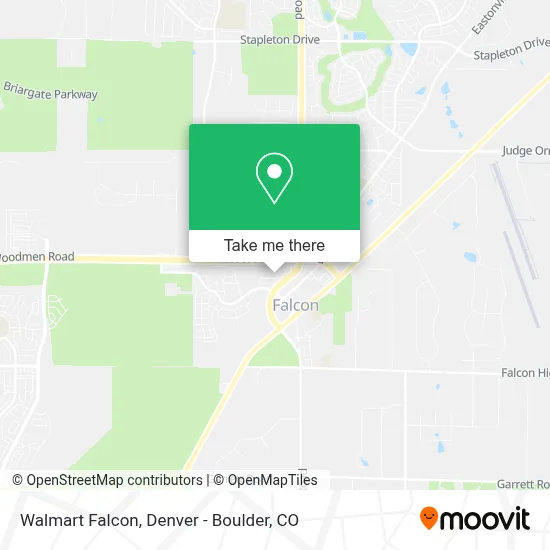 Walmart Falcon map