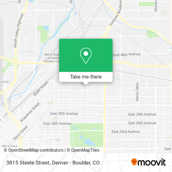 Mapa de 3815 Steele Street