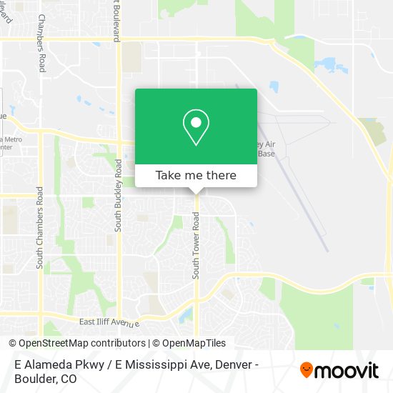 E Alameda Pkwy / E Mississippi Ave map