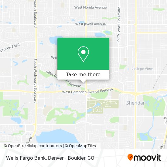 Mapa de Wells Fargo Bank