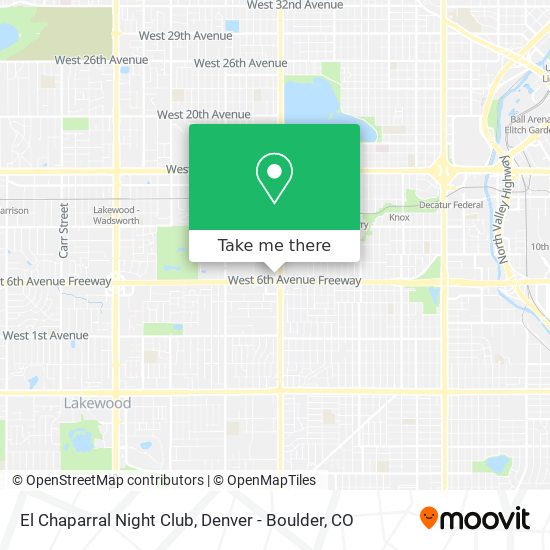 Mapa de El Chaparral Night Club