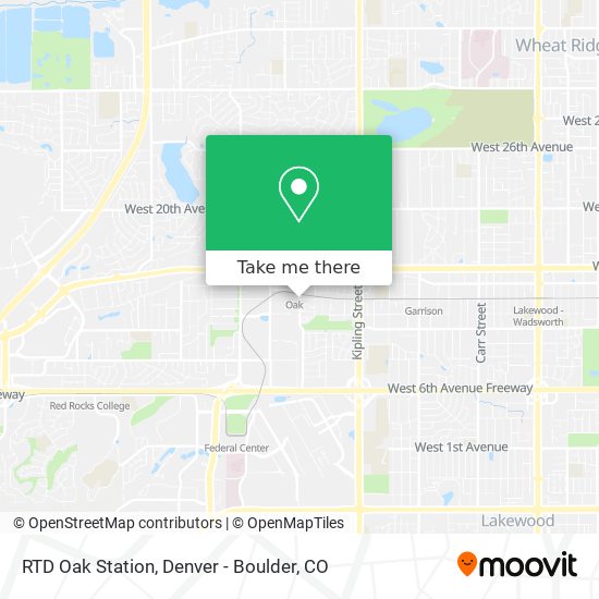 RTD Oak Station map