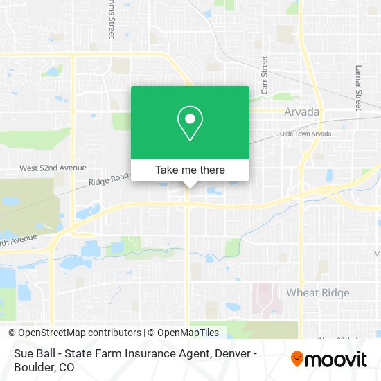 Mapa de Sue Ball - State Farm Insurance Agent