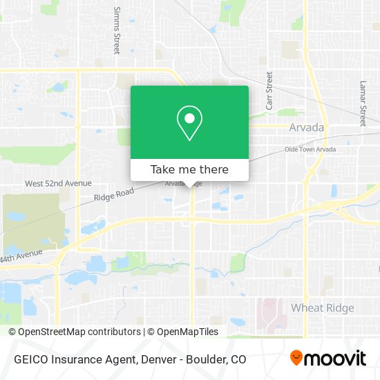 GEICO Insurance Agent map