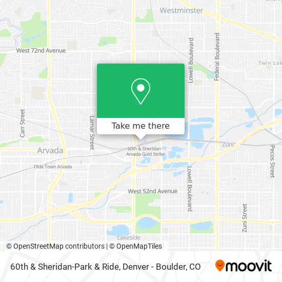 60th & Sheridan-Park & Ride map