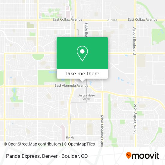 Mapa de Panda Express