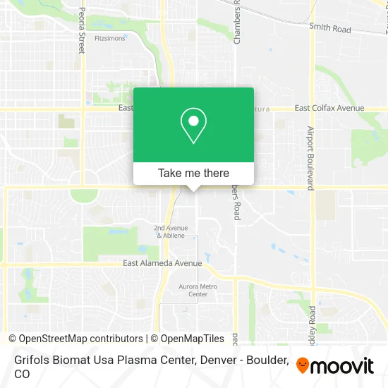 Mapa de Grifols Biomat Usa Plasma Center