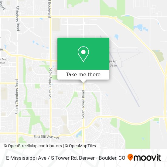 Mapa de E Mississippi Ave / S Tower Rd