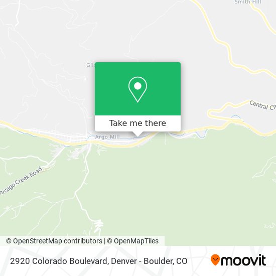 2920 Colorado Boulevard map