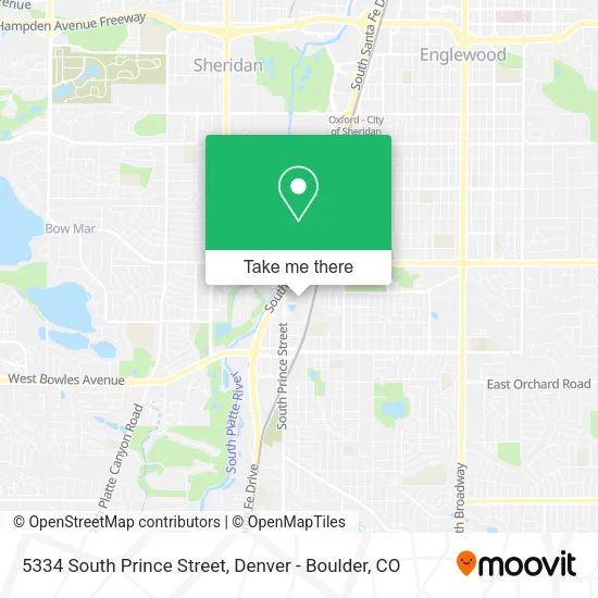5334 South Prince Street map