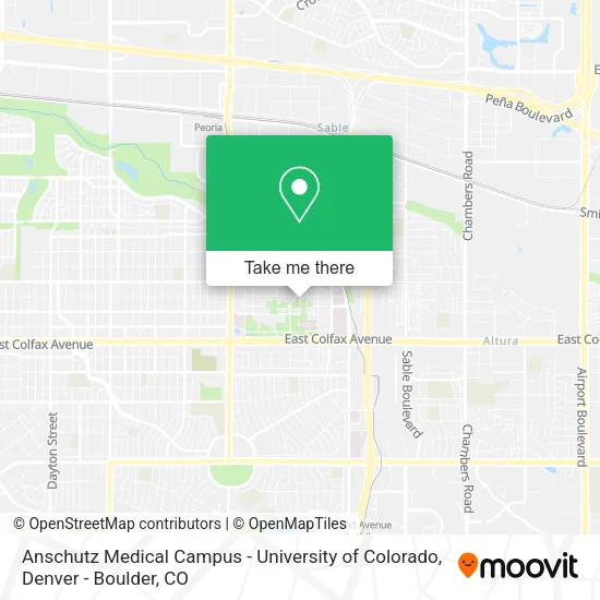 Anschutz Medical Campus - University of Colorado map