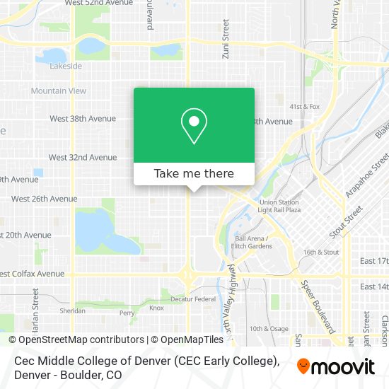 Cec Middle College of Denver (CEC Early College) map