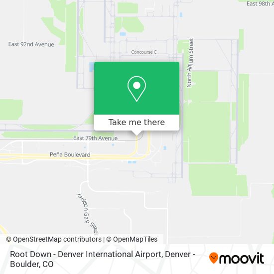 Root Down - Denver International Airport map