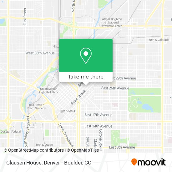 Clausen House map