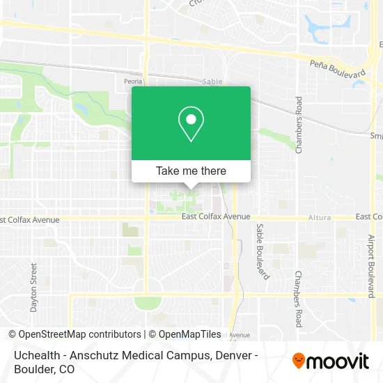 Map Of Uchealth Anschutz Campus How To Get To Uchealth - Anschutz Medical Campus In Aurora By Bus Or Light  Rail?