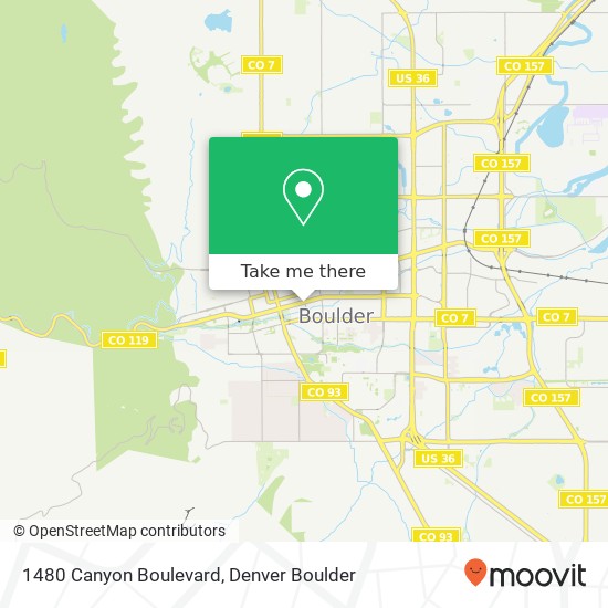 1480 Canyon Boulevard map