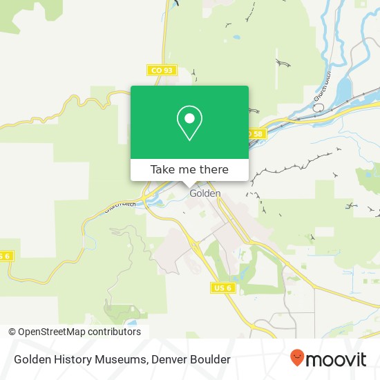 Mapa de Golden History Museums