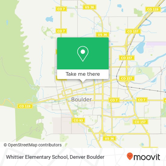 Mapa de Whittier Elementary School