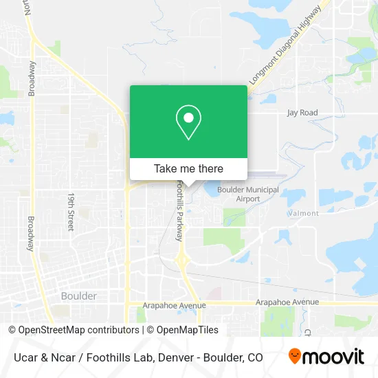 Ucar & Ncar / Foothills Lab map