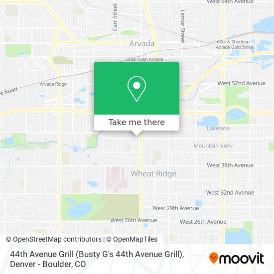 44th Avenue Grill (Busty G's 44th Avenue Grill) map