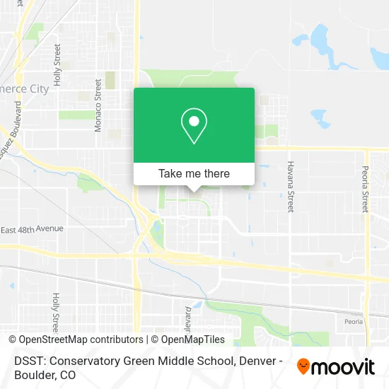 DSST: Conservatory Green Middle School map