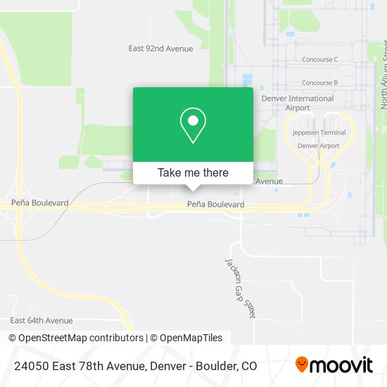 Mapa de 24050 East 78th Avenue