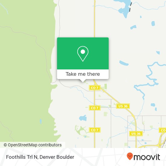 Mapa de Foothills Trl N