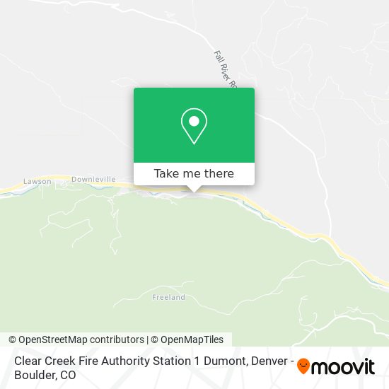Clear Creek Fire Authority Station 1 Dumont map