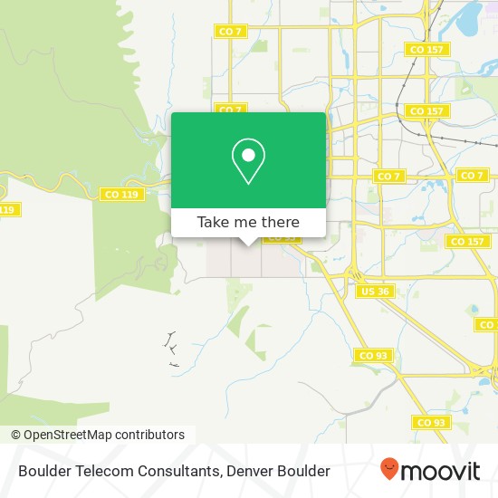 Mapa de Boulder Telecom Consultants