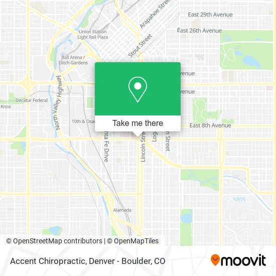 Accent Chiropractic map