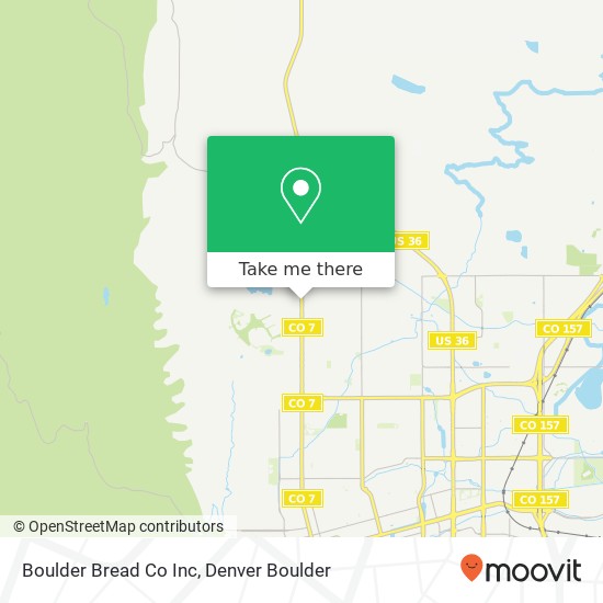 Boulder Bread Co Inc map