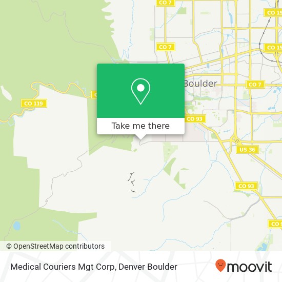 Medical Couriers Mgt Corp map