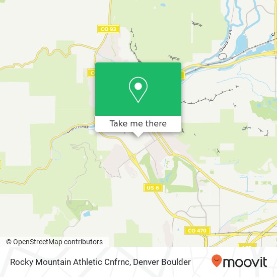 Mapa de Rocky Mountain Athletic Cnfrnc