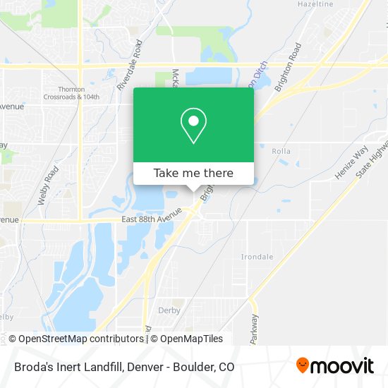 Broda's Inert Landfill map