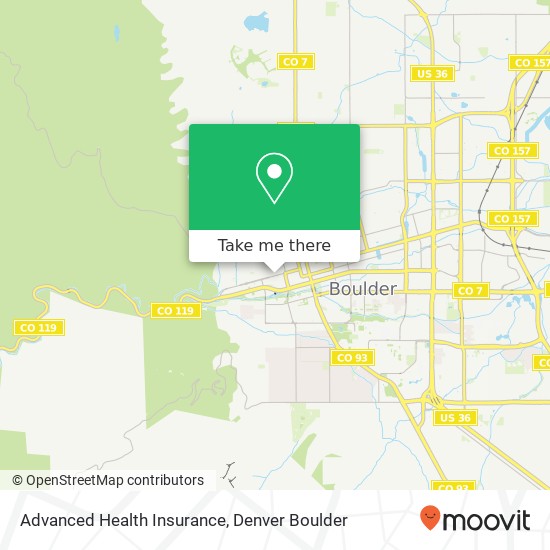 Advanced Health Insurance map