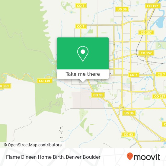 Flame Dineen Home Birth map