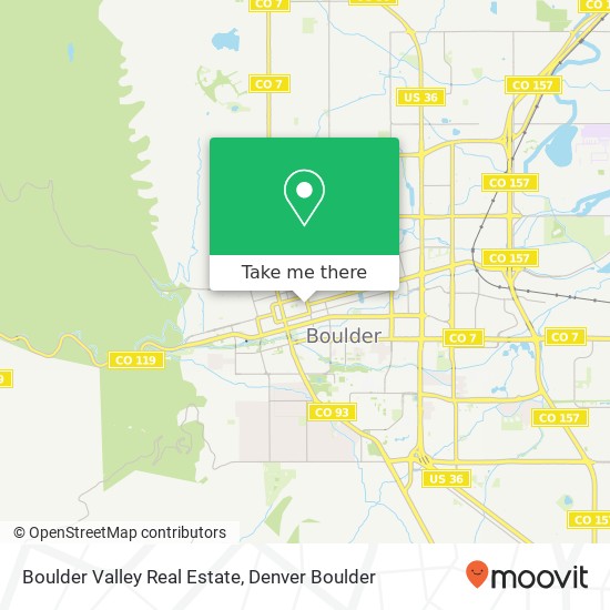 Mapa de Boulder Valley Real Estate