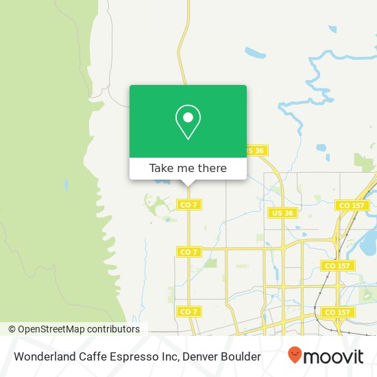 Mapa de Wonderland Caffe Espresso Inc