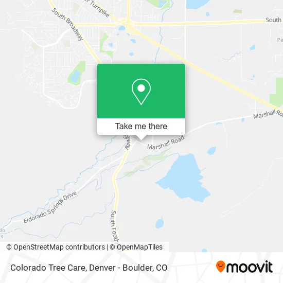 Colorado Tree Care map