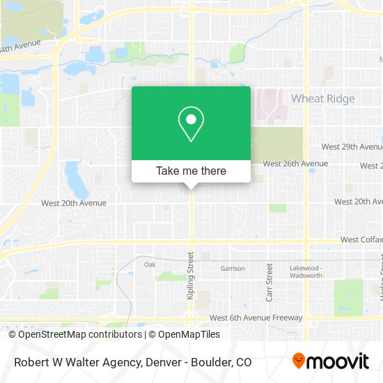 Robert W Walter Agency map