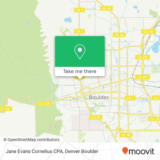 Jane Evans Cornelius CPA map