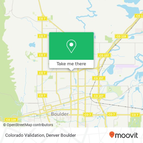 Mapa de Colorado Validation