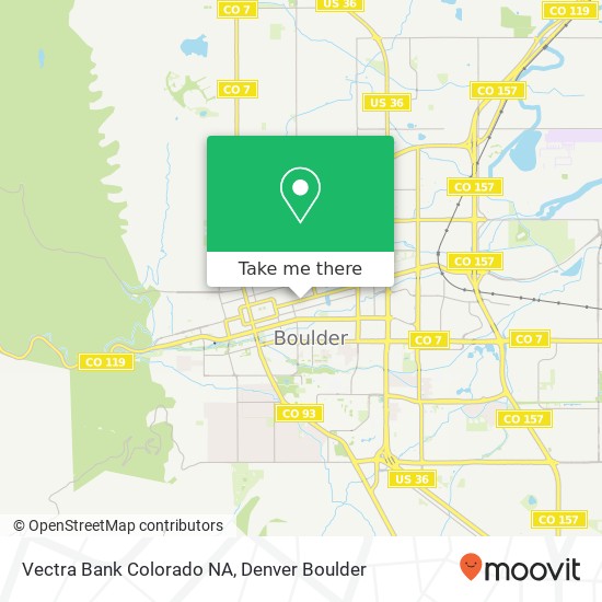 Vectra Bank Colorado NA map