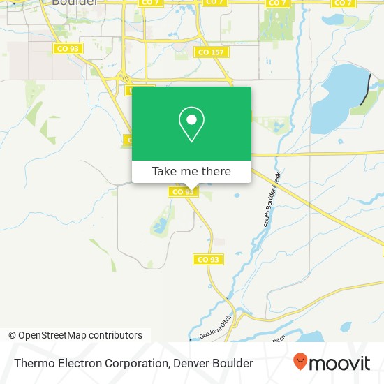 Mapa de Thermo Electron Corporation