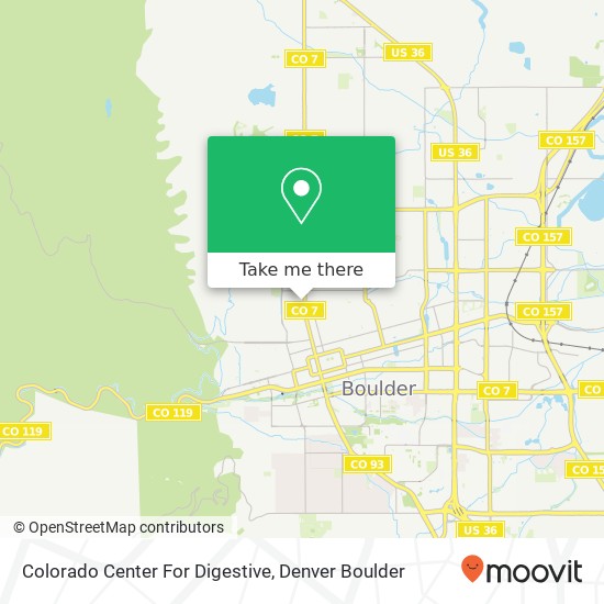 Mapa de Colorado Center For Digestive