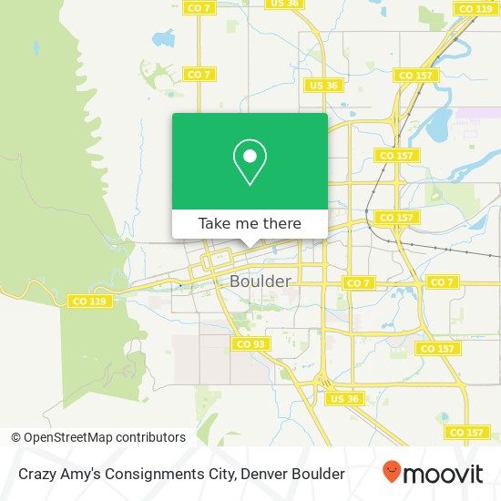 Mapa de Crazy Amy's Consignments City